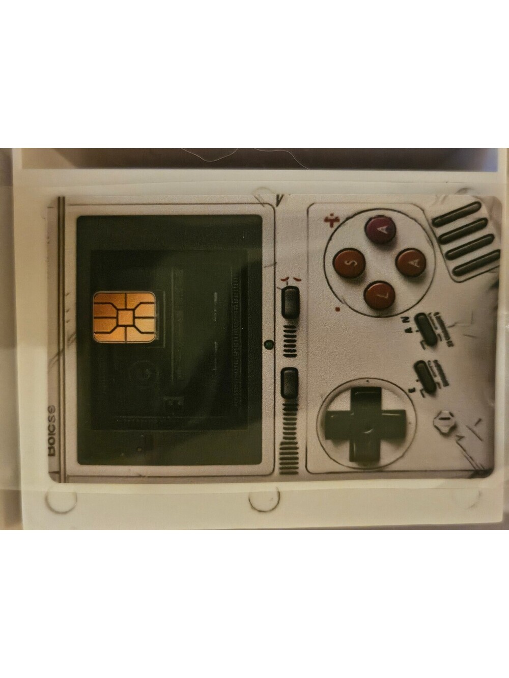 Handheld video game (white/Black) Bank/Credit/Debit Card Skin Sticker - NEW
